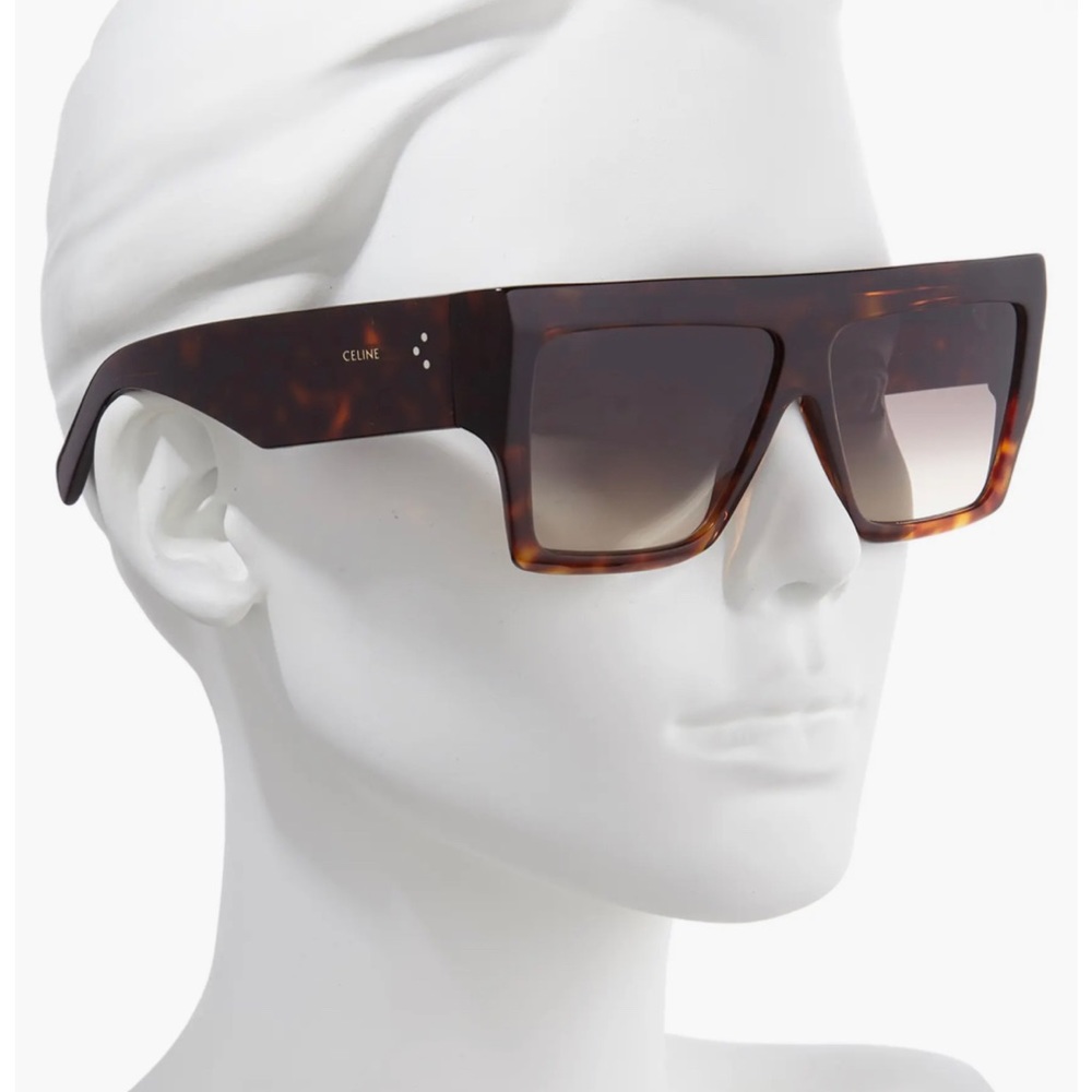 COPY - COPY - CELINE 60MM Flat-Top Square Sunglasses